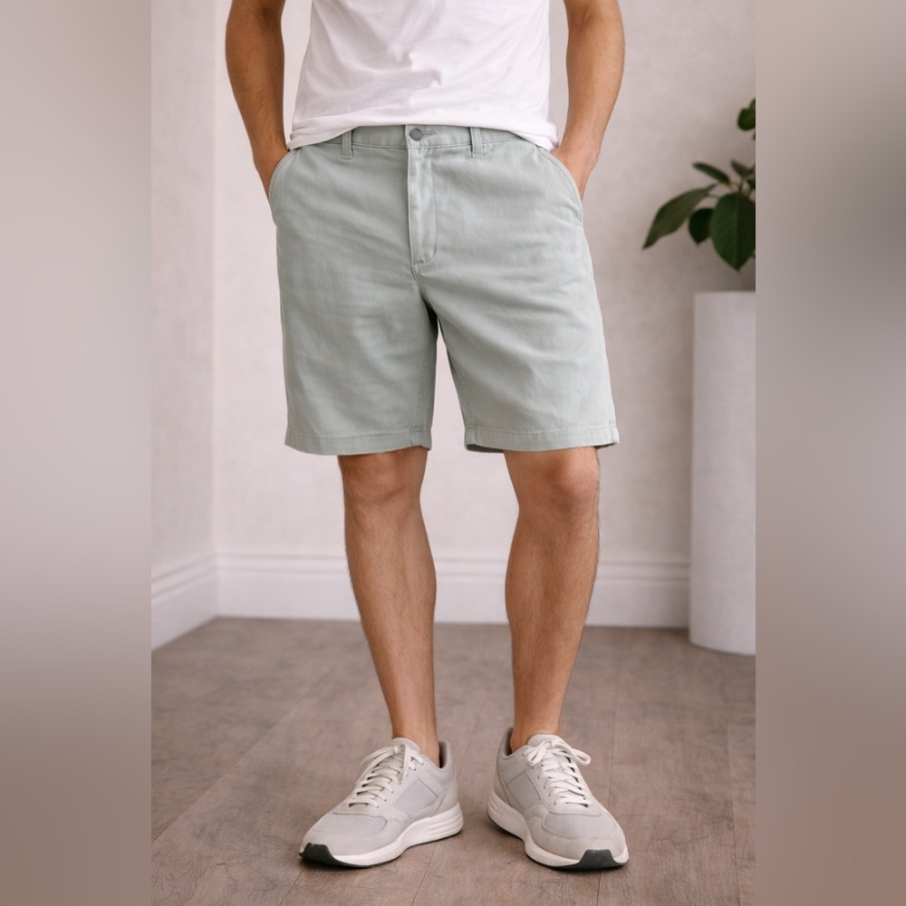 Joe's Jeans Men's Flat-Front Shorts - Sage Green BB4